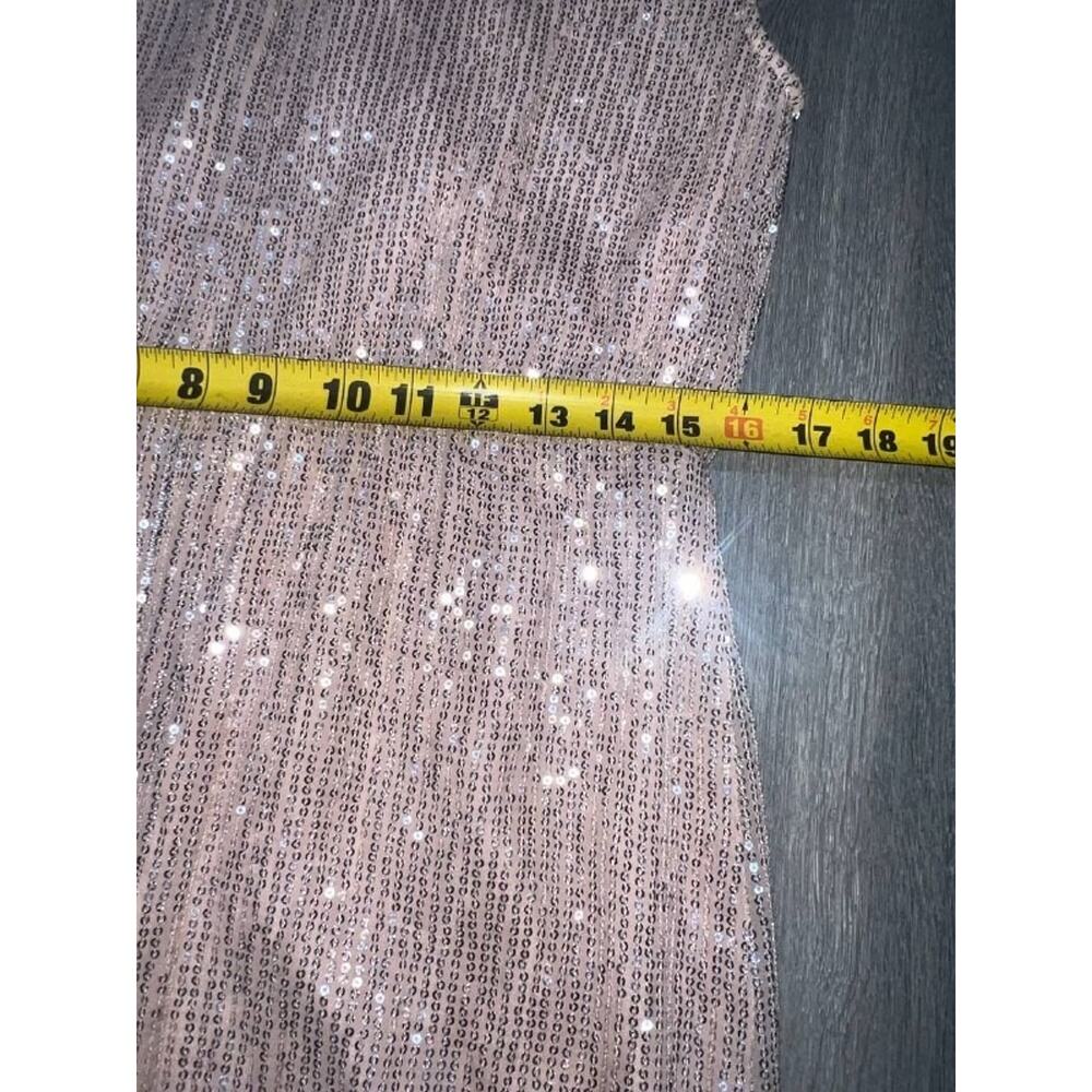 J.Crew Sequin party wedding prom preppy Mini Dress pink beige Sz 2 A006537 - Picture 8 of 9